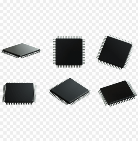 microprocessor cpu chip processor electronics - computer PNG Graphic Isolated with Clear Background
