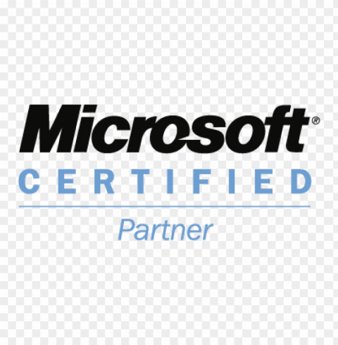 microsoft certified partner eps vector logo Clear Background PNG Isolated Item