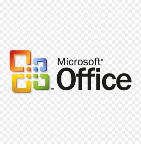 microsoft office 2004 vector logo free Isolated Object on Clear Background PNG