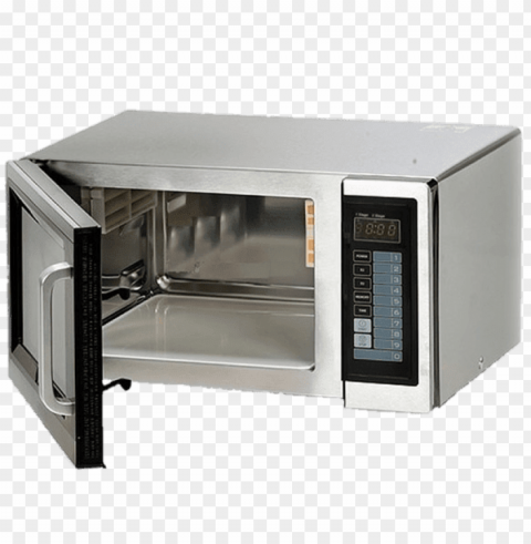 microwave with open door PNG Graphic Isolated on Clear Backdrop