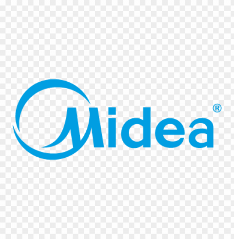 midea vector logo free download Isolated Design Element in Clear Transparent PNG