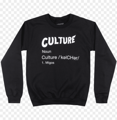 migos culture crewneck sweatshirt trap music pullover - migos culture brushed embroidered cotton twill hat PNG transparent design diverse assortment