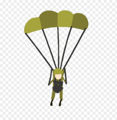 military parachute PNG with no background required