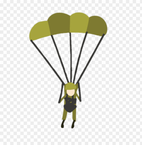 Military Parachute PNG With No Background Required