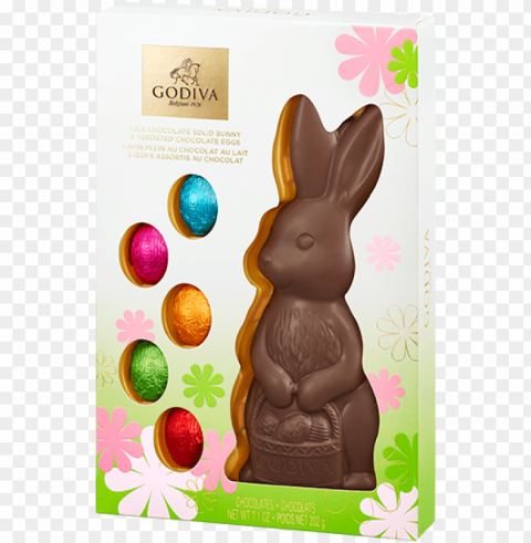 milk chocolate bunny & 5 chocolate eggs - chocolate Free PNG images with alpha channel variety
