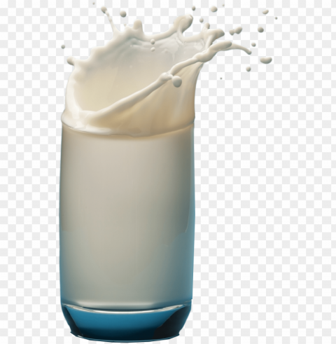 milk glass splash PNG with clear background set