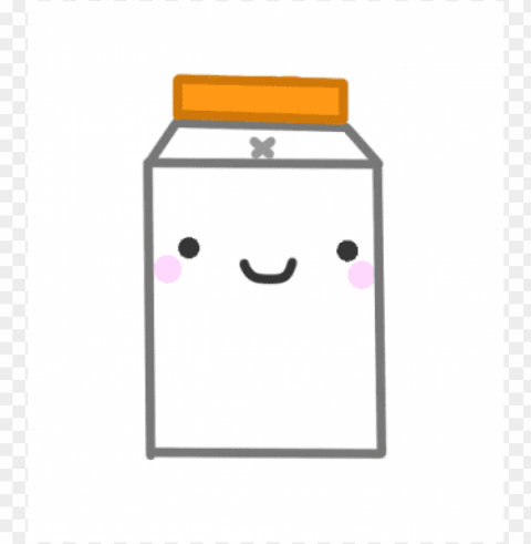 milk kawaii PNG free transparent