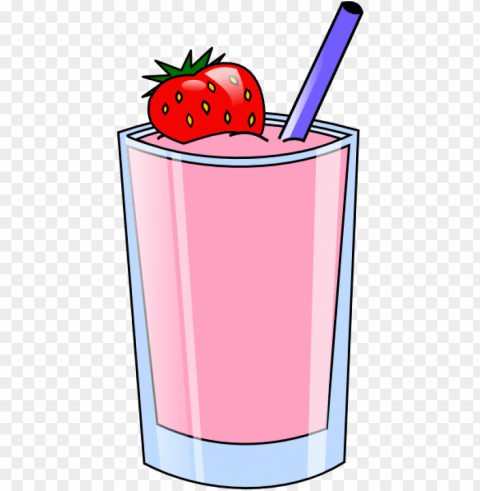 Milkshake Clipart - Smoothie Clip Art PNG With Isolated Object