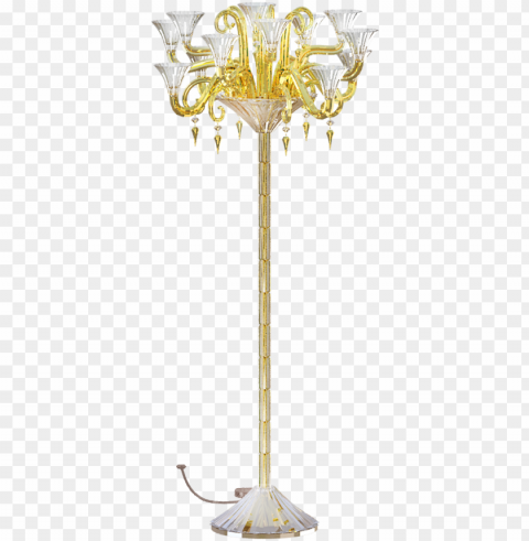 mille nuits gold mille nuit 12l gold floor candelabra - tree PNG Image with Isolated Subject