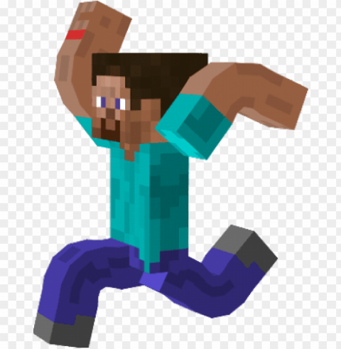 minecraft clipart steve running - cartoon minecraft steve runni Isolated Object with Transparent Background PNG