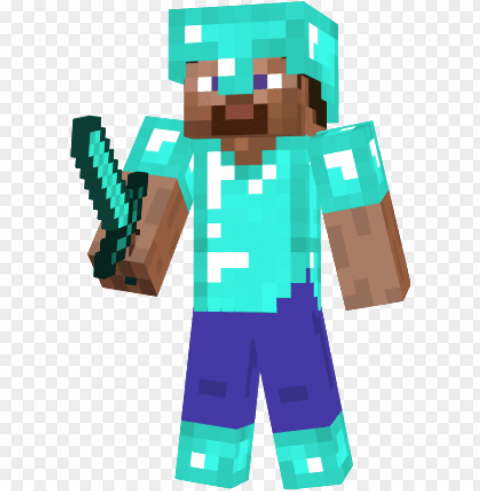 minecraft diamond steve - minecraft diamond steve paper craft Isolated PNG on Transparent Background