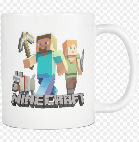 Minecraft In Style On Gift Coffee Mu Transparent PNG Image Isolation