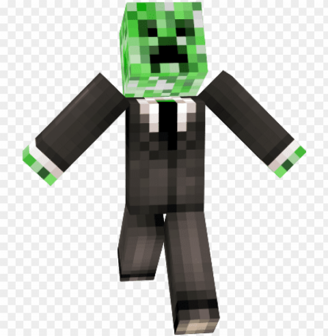 minecraft minecraft creeper in a suit skin - minecraft skins mobs in suits PNG transparent stock images