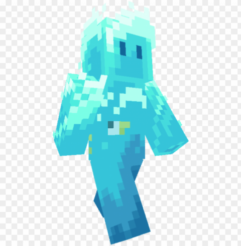 minecraft skins - minecraft living ocean ski PNG with Clear Isolation on Transparent Background