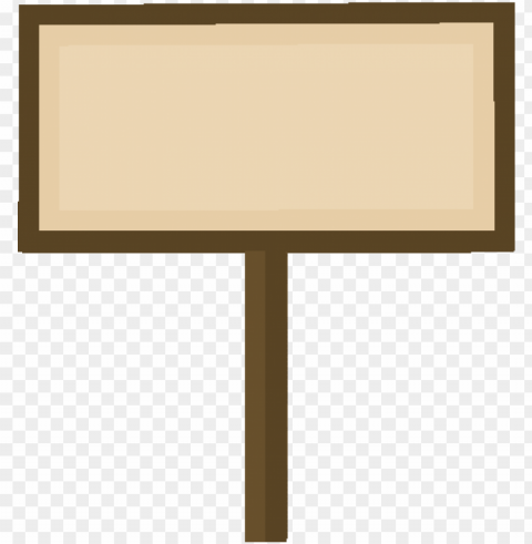 minecraft sign - blank sign transparent PNG Isolated Object on Clear Background