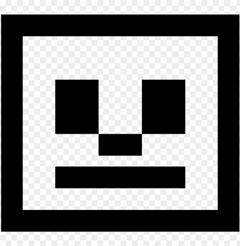 minecraft skeleton icon - report card icon Isolated Illustration on Transparent PNG
