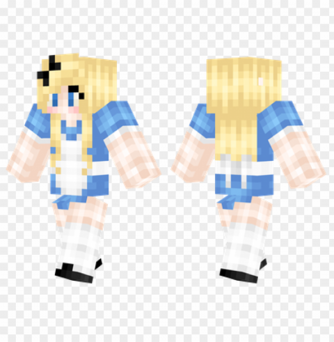 minecraft skins alice skin Clear background PNG clip arts