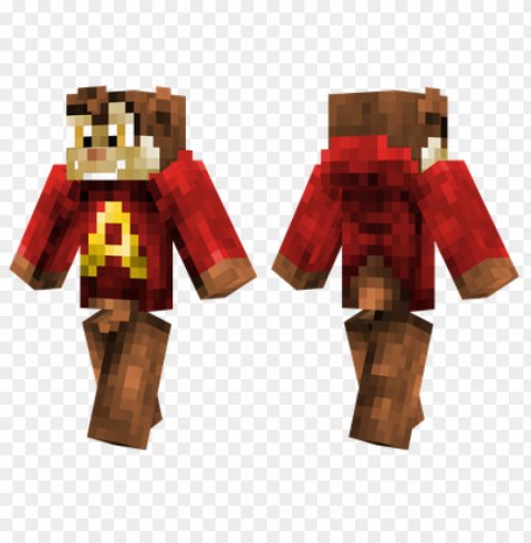 Minecraft Skins Alvin Skin Clear Background PNG Isolated Item