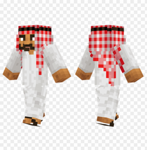 minecraft skins arab man skin HighQuality PNG Isolated on Transparent Background