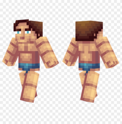 minecraft skins arnold schwarzenegger skin Clean Background Isolated PNG Object