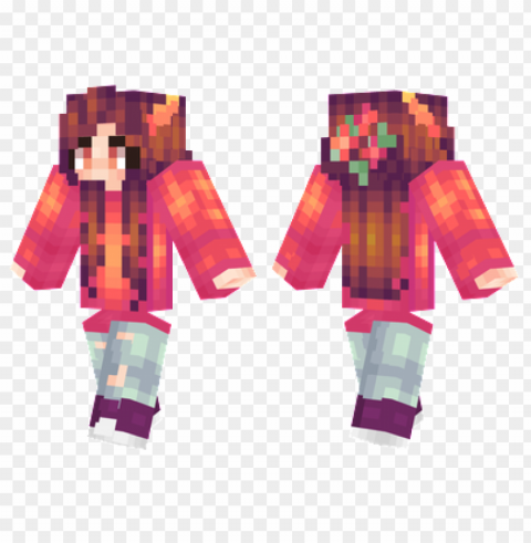 minecraft skins auburn hair skin PNG files with no backdrop required PNG transparent with Clear Background ID c5b85b31