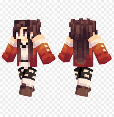 minecraft skins autumn girl skin PNG images for banners