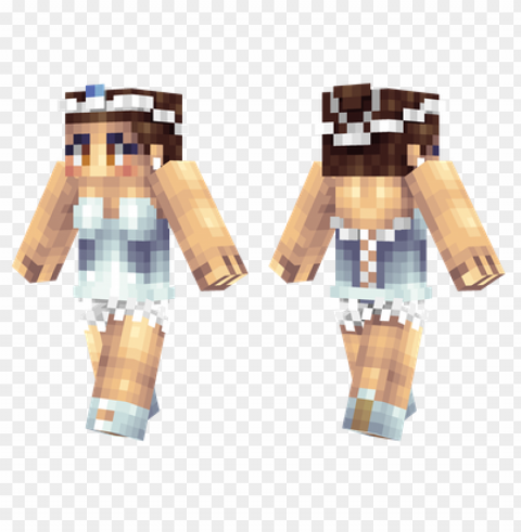 minecraft skins ballerina skin Isolated Illustration with Clear Background PNG