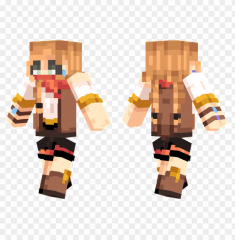 Minecraft Skins Bandit Girl Skin PNG Without Watermark Free