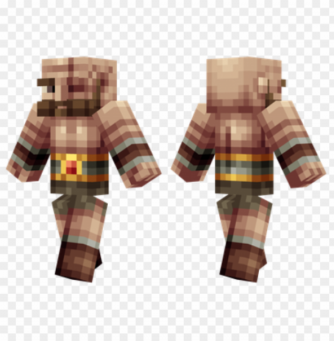 minecraft skins barbarian skin Clean Background PNG Isolated Art