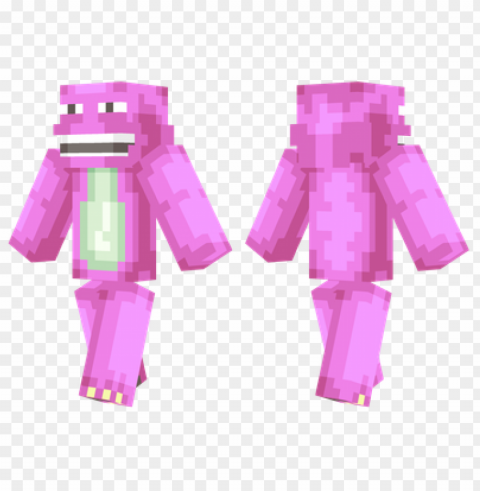 minecraft skins barney skin Isolated Icon on Transparent Background PNG