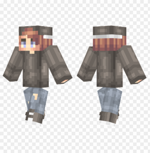 minecraft skins black shirt skin Isolated Object on HighQuality Transparent PNG