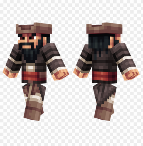 minecraft skins blackbeard skin PNG images with no background needed