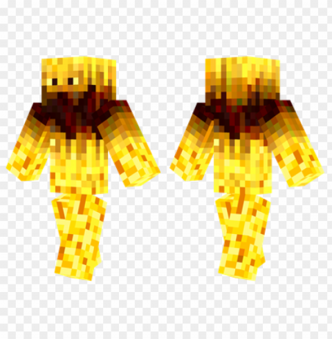 minecraft skins blaze skin Transparent Background Isolated PNG Icon