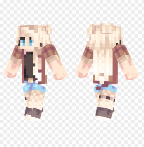 minecraft skins blonde girl skin PNG images with alpha channel selection