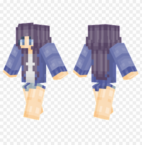 minecraft skins blue and purple skin PNG design PNG transparent with Clear Background ID b9e26e48