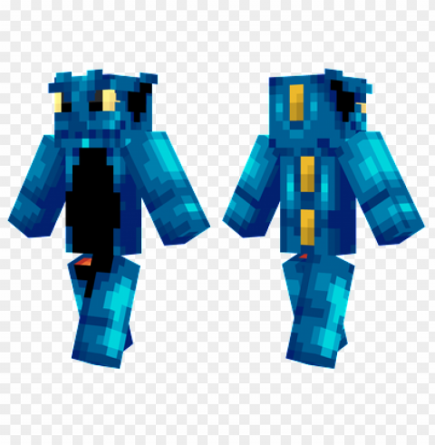 minecraft skins blue dragon skin PNG Graphic with Transparent Isolation
