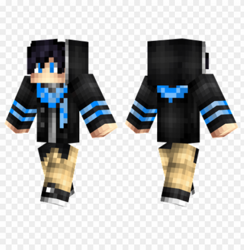 minecraft skins blue scarf skin PNG images with no limitations PNG transparent with Clear Background ID 50e00f9d