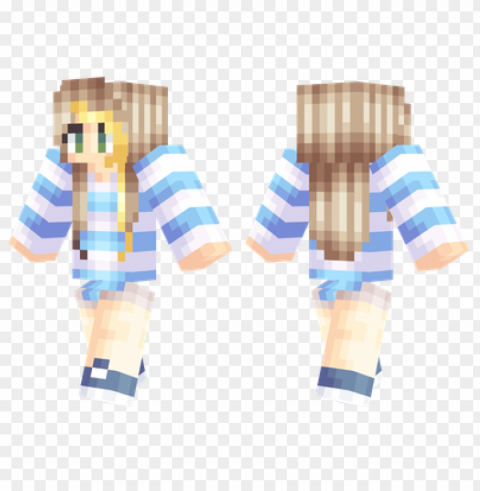 minecraft skins blue stripes skin Free download PNG images with alpha channel