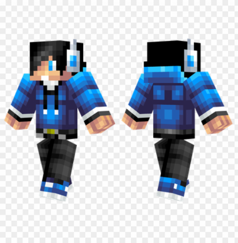 minecraft skins blue teenager skin Clear pics PNG
