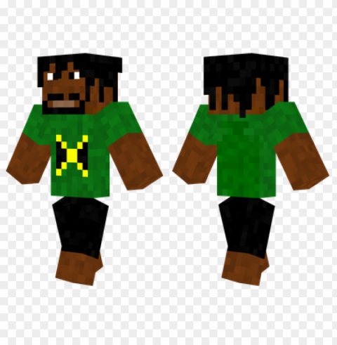 minecraft skins bob marley skin Transparent PNG Artwork with Isolated Subject