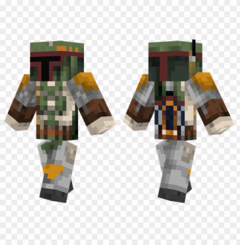 minecraft skins boba fett skin HighQuality Transparent PNG Isolated Element Detail