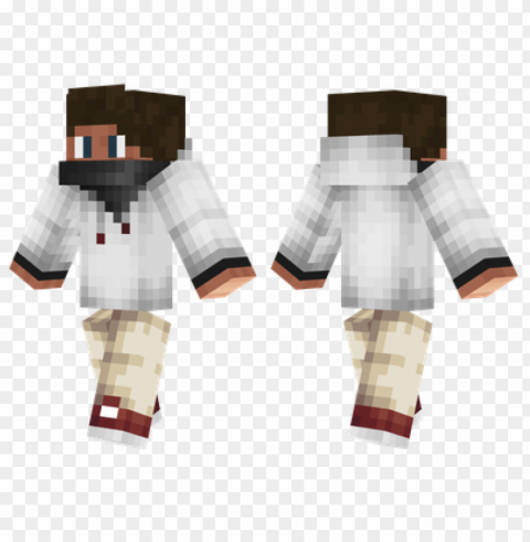 minecraft skins boy hoodie skin Isolated Artwork on Clear Background PNG