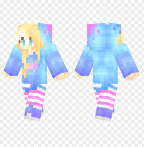 minecraft skins bright girl skin ClearCut Background Isolated PNG Graphic Element