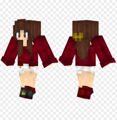 minecraft skins brunette sweater girl skin Isolated Subject in HighResolution PNG