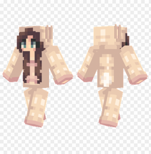 minecraft skins bunny girl skin Isolated PNG on Transparent Background