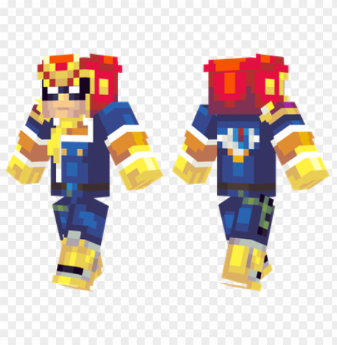minecraft skins captain falcon skin PNG Image Isolated with Clear Transparency
