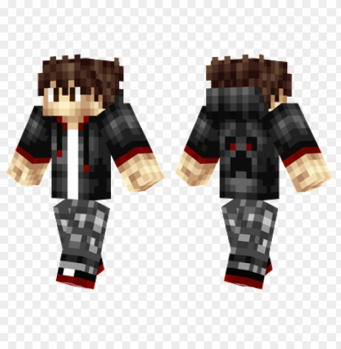 minecraft skins casual hoodie skin Isolated PNG Image with Transparent Background