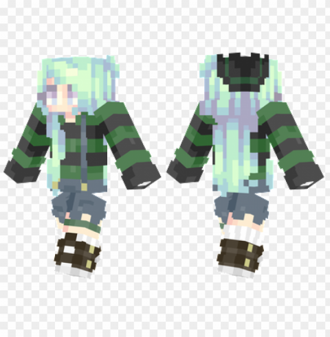 minecraft skins casual witch skin PNG Graphic Isolated on Clear Background Detail