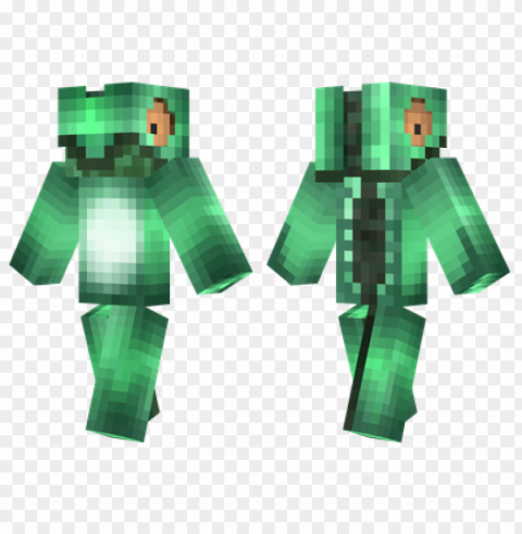 Minecraft Skins Chameleon Skin Clean Background Isolated PNG Image