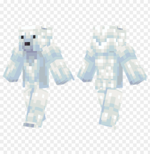 minecraft skins cloud bear skin Isolated Artwork in HighResolution Transparent PNG